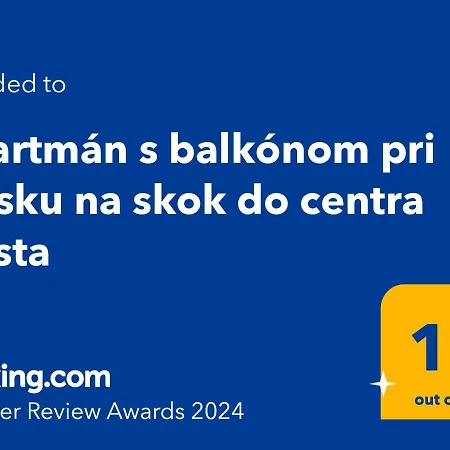 S Klimatizaciou A Balkonom Pri Letisku Bts Apartment Bratislava